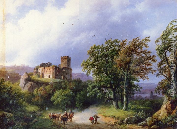 Barend Cornelis Koekkoek The Ruined Castle